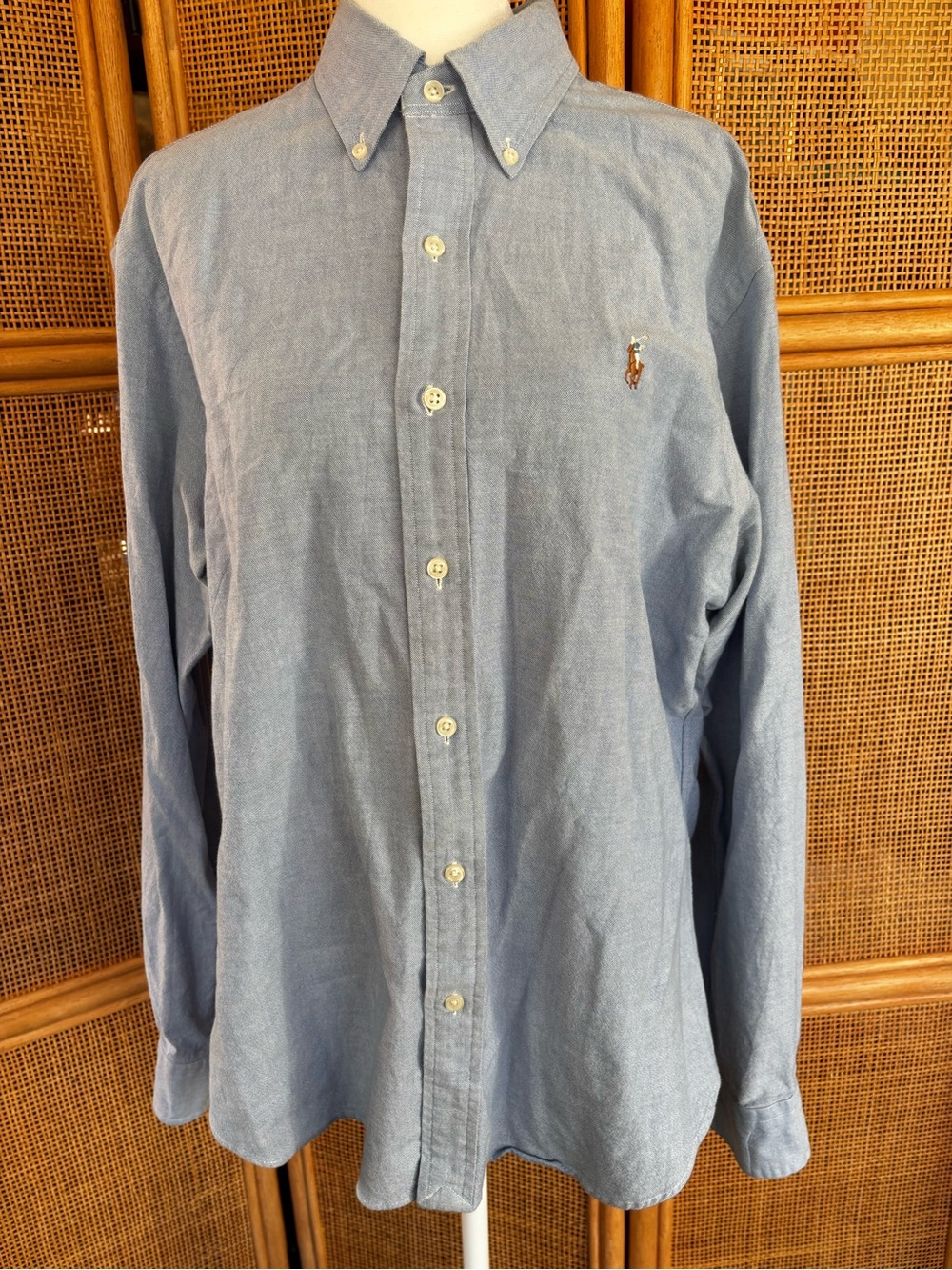 Ralph Lauren Light Blue Button-Down Oxford Dress Shirt